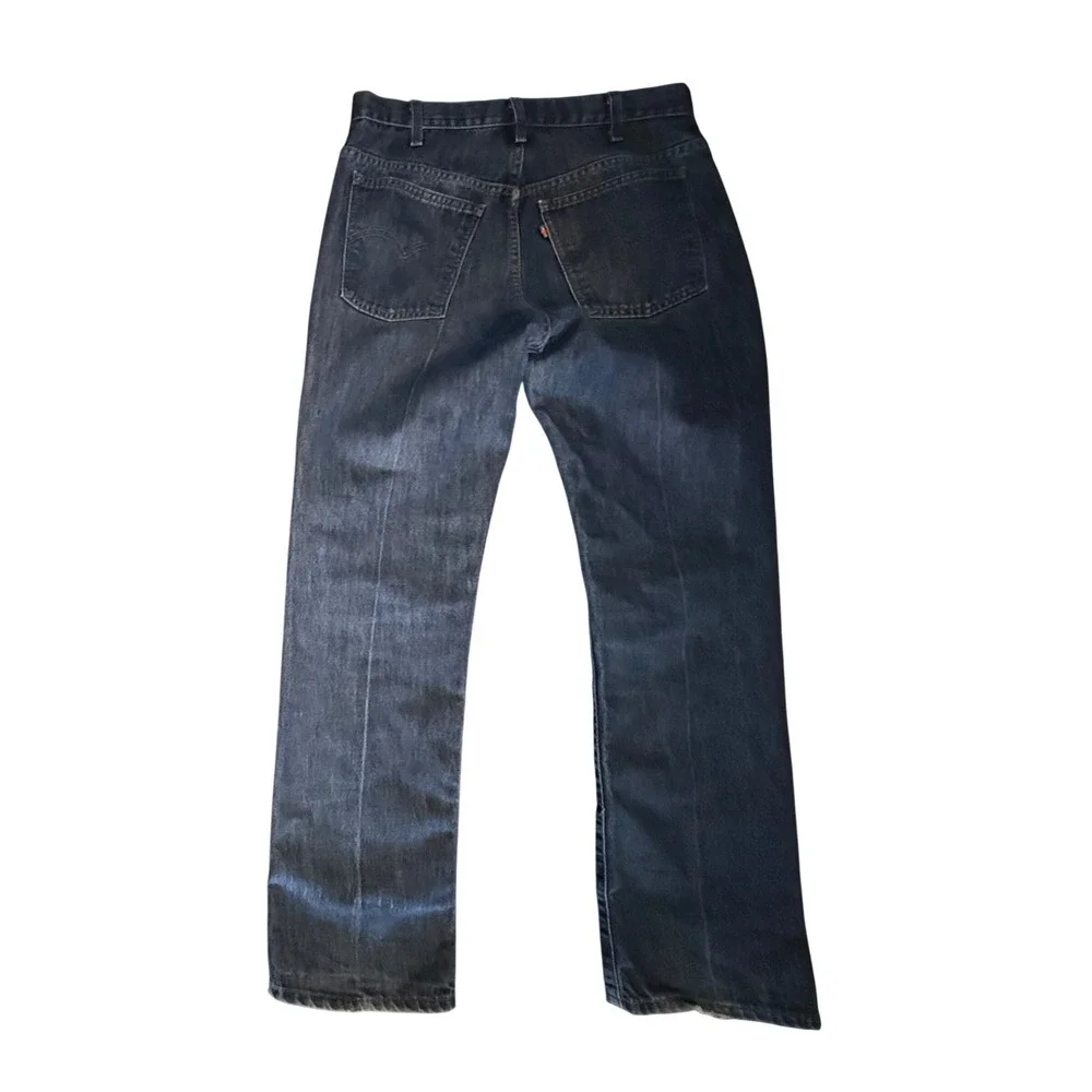 Levi's 566 Sta-Prest Jeans Mens 34x34 Blue Red Tab 90s Vintage Made in Spain